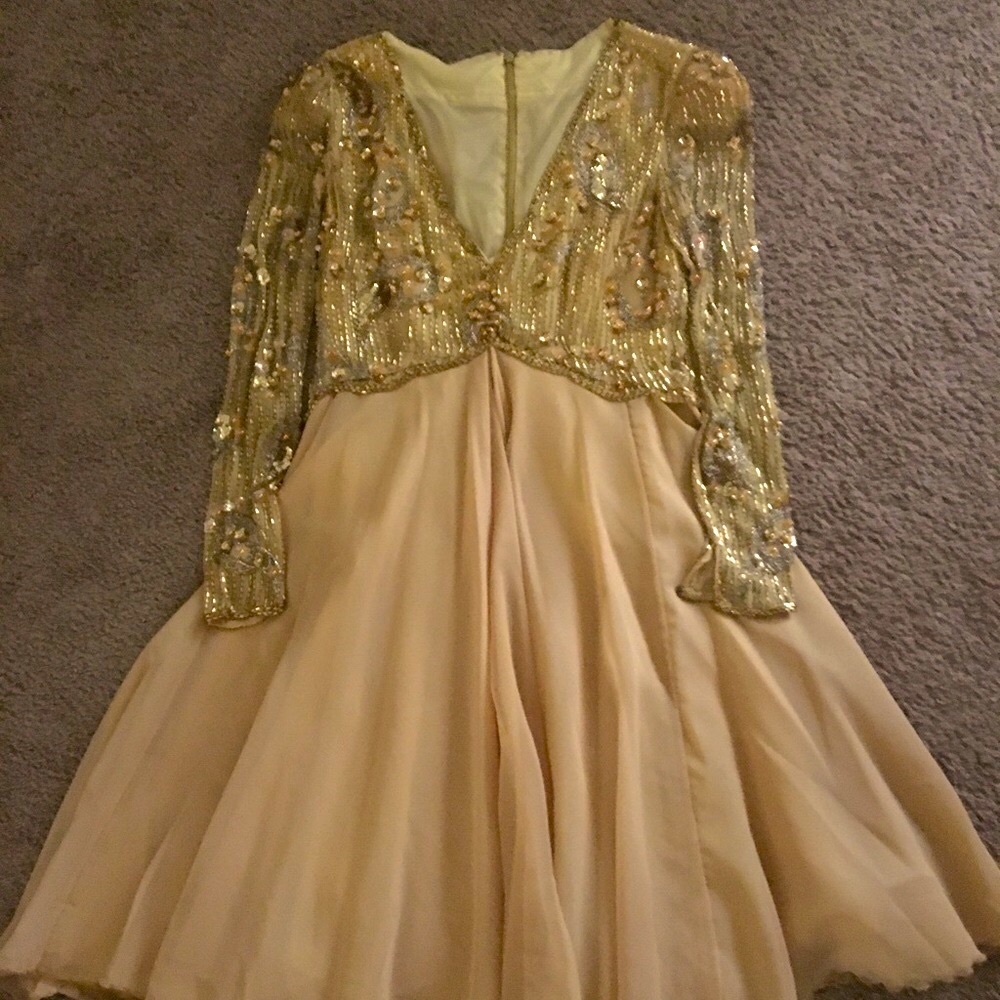 Empire Embellished Party Dress